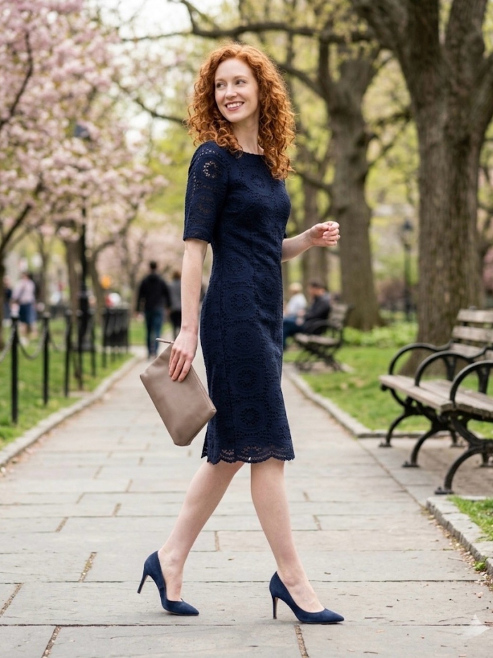 Jessica Howard  Lace Sheath Dress - Classic Women's Dress